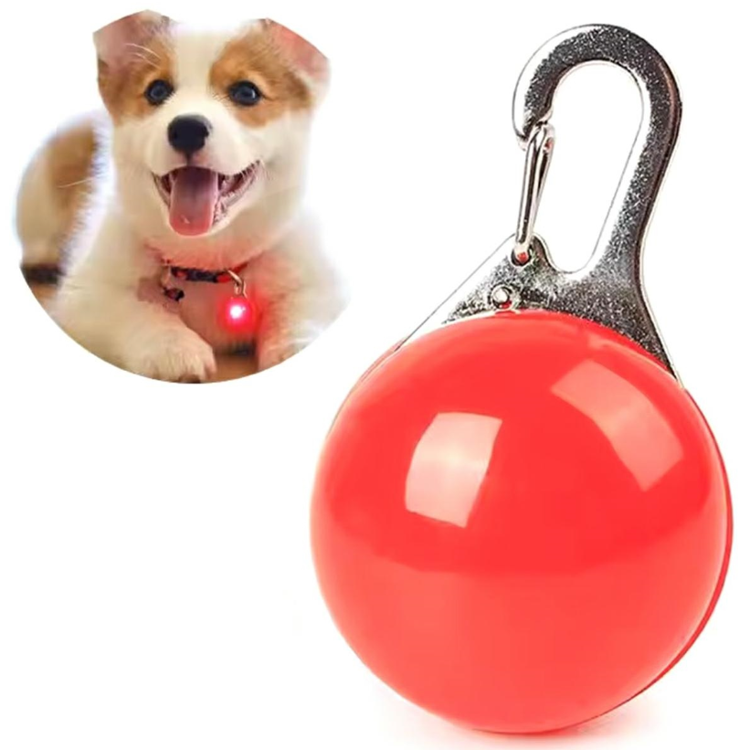 Honden halsband lampje - Op hangertje - Rood Honden halsband lampje - Op hangertje - Rood